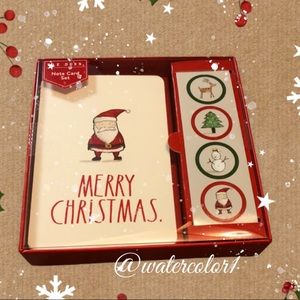 🆕 Rae Dunn MERRY CHRISTMAS Note Card Set